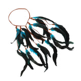Maxbell Boho Artificial Feather Headband Hair Accessories for Cosplay Festival Women Blue