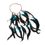 Maxbell Boho Artificial Feather Headband Hair Accessories for Cosplay Festival Women Blue