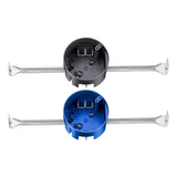 Maxbell Round Electrical Box with Hanger Bar Commercial Reliable Ceiling Fan Bracket Dark Gray