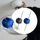 Maxbell Round Electrical Box with Hanger Bar Commercial Reliable Ceiling Fan Bracket Dark Gray