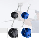 Maxbell Round Electrical Box with Hanger Bar Commercial Reliable Ceiling Fan Bracket Dark Gray