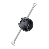 Maxbell Round Electrical Box with Hanger Bar Commercial Reliable Ceiling Fan Bracket Dark Gray