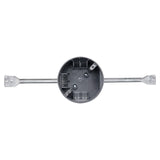 Maxbell Round Electrical Box with Hanger Bar Commercial Reliable Ceiling Fan Bracket Dark Gray