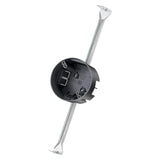 Maxbell Round Electrical Box with Hanger Bar Commercial Reliable Ceiling Fan Bracket Dark Gray