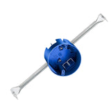 Maxbell Round Electrical Box with Hanger Bar Commercial Reliable Ceiling Fan Bracket Dark Blue