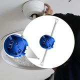 Maxbell Round Electrical Box with Hanger Bar Commercial Reliable Ceiling Fan Bracket Dark Blue
