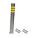 Maxbell Safety Bollard Post Sign Ports Driveway Stainless Steel Parking Barrier Pole 7.6cmx60cm