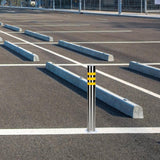 Maxbell Safety Bollard Post Sign Ports Driveway Stainless Steel Parking Barrier Pole 7.6cmx60cm
