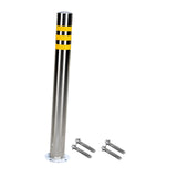 Maxbell Safety Bollard Post Sign Ports Driveway Stainless Steel Parking Barrier Pole 7.6cmx75cm