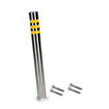 Maxbell Safety Bollard Post Sign Ports Driveway Stainless Steel Parking Barrier Pole 7.6cmx75cm