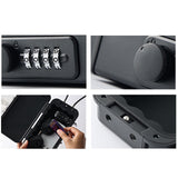 Maxbell Portable Lock Box Antitheft Password Storage Box for Outdoor Gifts Traveling