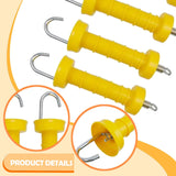 5x Electric Fence Gate Handles Repair Parts for Pasture Agricultural Fencing Yellow