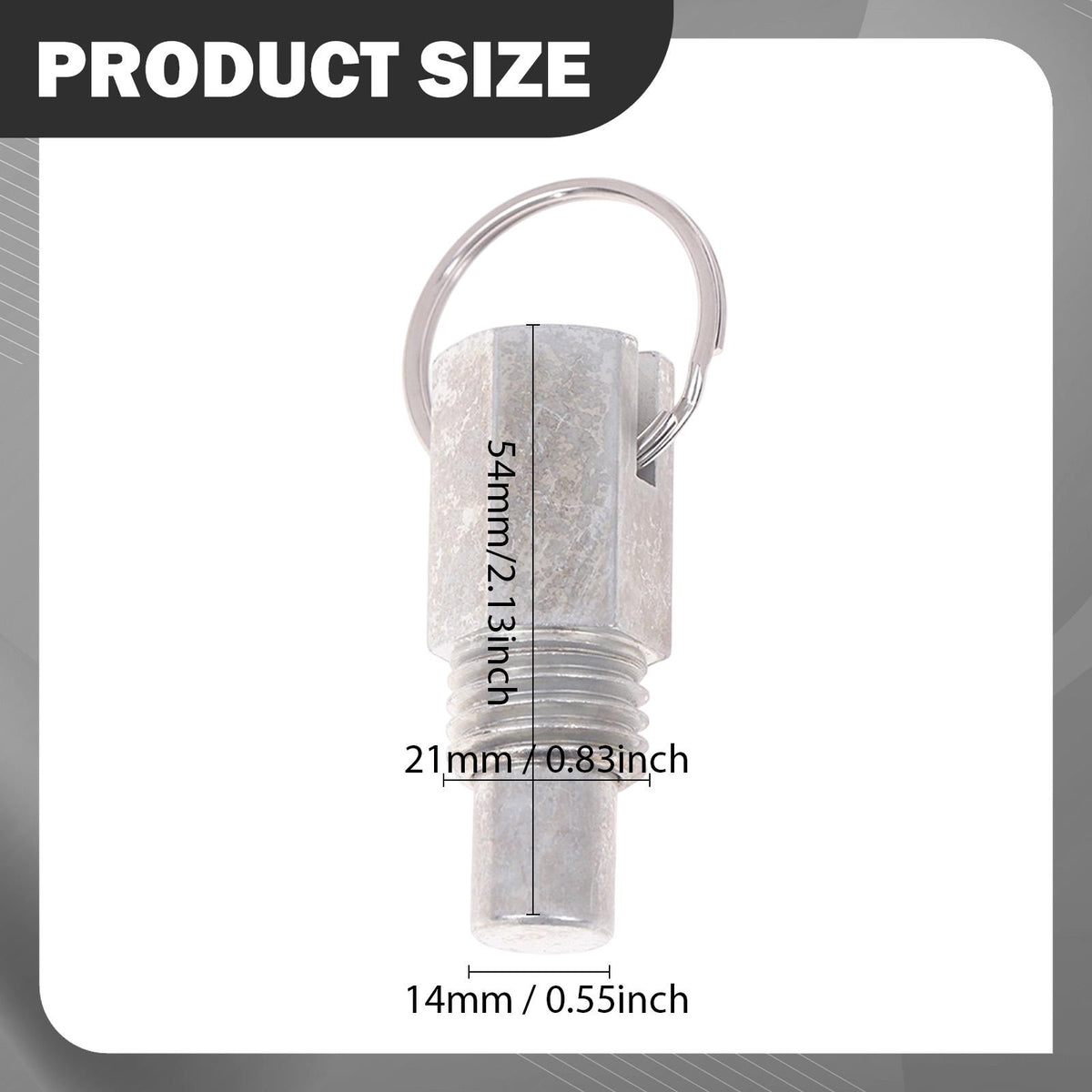 Ladder Pull Pin Easily Install with Pull Ring Accessories Spring Plunger Pin Style C