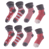 Maxbell Maxbell 4 pairs of cotton children socks 0-6Month Pink