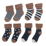 Maxbell Maxbell 4 pairs of cotton children socks 6-12Month Blue