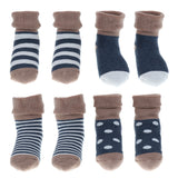 Maxbell Maxbell 4 pairs of cotton children socks 6-12Month Blue