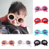 Maxbell Cute Sun Flower Kids Baby Boy Girl Soft Plastic UV400 Sunglasses Red - Aladdin Shoppers