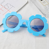 Maxbell Cute Sun Flower Kids Baby Boy Girl Soft Plastic UV400 Sunglasses Blue - Aladdin Shoppers