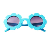 Maxbell Cute Sun Flower Kids Baby Boy Girl Soft Plastic UV400 Sunglasses Blue - Aladdin Shoppers