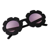 Maxbell Cute Sun Flower Kids Baby Boy Girl Soft Plastic UV400 Sunglasses Black - Aladdin Shoppers