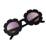 Maxbell Cute Sun Flower Kids Baby Boy Girl Soft Plastic UV400 Sunglasses Black - Aladdin Shoppers