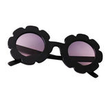 Maxbell Cute Sun Flower Kids Baby Boy Girl Soft Plastic UV400 Sunglasses Black - Aladdin Shoppers