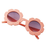 Maxbell Cute Sun Flower Kids Baby Boy Girl Soft Plastic UV400 Sunglasses Light Pink - Aladdin Shoppers