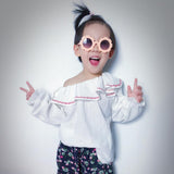 Maxbell 2Pcs Toddler Sun Flower Kids Baby Boy Girl Soft Plastic UV400 Sunglasses