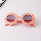 Maxbell Cute Sun Flower Kids Baby Boy Girl Soft Plastic UV400 Sunglasses Light Pink - Aladdin Shoppers