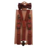 Maxbell Maxbell Baby Boys Adjustable Elastic Suspenders Brown