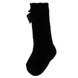 Maxbell Maxbell Baby Girls knee High Socks Bowknot Toddler Babies School Socks 2-4T Black