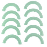 Maxbell 10 Pieces Colored Three-Hole Wood Ring Teether for Baby Teether Toys  Green