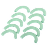 Maxbell 10 Pieces Colored Three-Hole Wood Ring Teether for Baby Teether Toys  Green