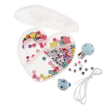 Maxbell 1 Set Colorful Wooden Children's Cartoon Nipple Holder Accessories