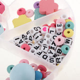 Maxbell 1 Set Colorful Wooden Children's Cartoon Nipple Holder Accessories