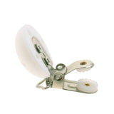 Maxbell 5 Pcs Cute Baby Pacifier Round Silicone Soother Clip Metal Holders Clasp