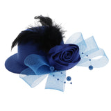 Maxbell Kids Hats Fascinators Baby Mini Top Hat Hair Clip Style 1-Royal
