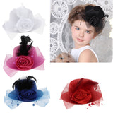 Maxbell Kids Hats Fascinators Baby Mini Top Hat Hair Clip Style 1-Royal