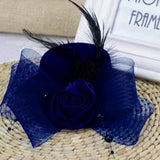 Maxbell Kids Hats Fascinators Baby Mini Top Hat Hair Clip Style 1-Royal