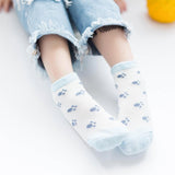 Maxbell Maxbell 5 Pairs Baby Boy Girl Cartoon Cotton Socks Toddler Kids Soft Sock 3-5T Blue