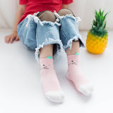 Maxbell Maxbell 5 Pairs Baby Boy Girl Cartoon Cotton Socks Toddler Kids Soft Sock 0-1T Orange