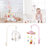 Maxbell Baby Crib Music Mobile Hanging Rotating Playing Teether White - Aladdin Shoppers