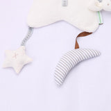 Maxbell Baby Crib Music Mobile Hanging Rotating Playing Teether White - Aladdin Shoppers