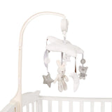 Maxbell Baby Crib Music Mobile Hanging Rotating Playing Teether White - Aladdin Shoppers