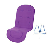 Universal Stroller Pram Pushchair Car Seat Liner Cushion Pad Mat for Kids Purple