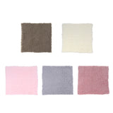 Maxbell DIY Baby Photo Props Newborn Photography Soft Fur Quilt Mat Blanket Rug Brown