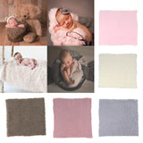 Maxbell DIY Baby Photo Props Newborn Photography Soft Fur Quilt Mat Blanket Rug Brown