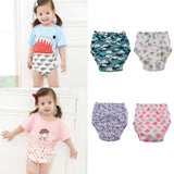 Maxbell Baby Infant Kids Four-Layer Gauze Diaper Learning Pants  Sky   Size 80