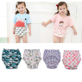 Maxbell Baby Infant Kids Four-Layer Gauze Diaper Learning Pants  Sky   Size 80