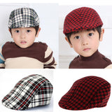Maxbell Baby Kids Cotton Flat Cap Ivy Gatsby Newsboy Hat Red